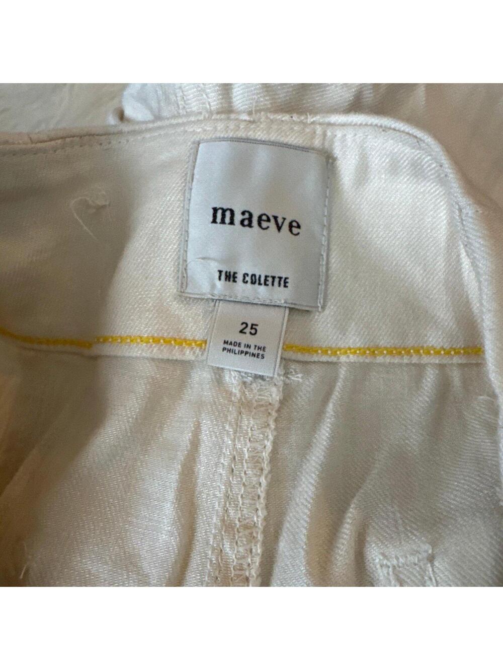 Anthropologie Maeve The Colette Linen Full Length Wide Leg Pants size 25 - Picture 5 of 7